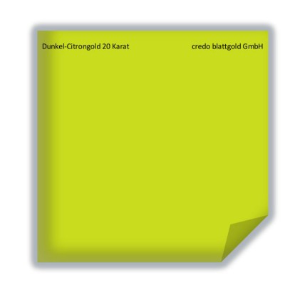 Blattgold Dunkel-Citrongold 20 Karat transfer