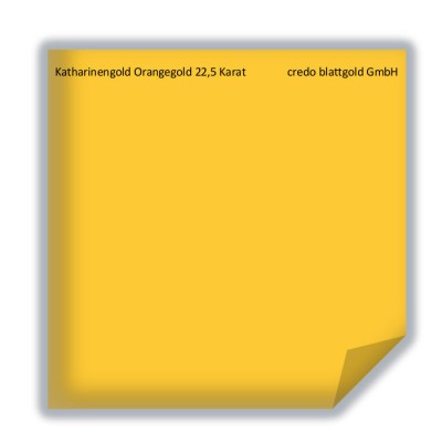 Blattgold Katharinengold Orangegold 22,5 Karat lose