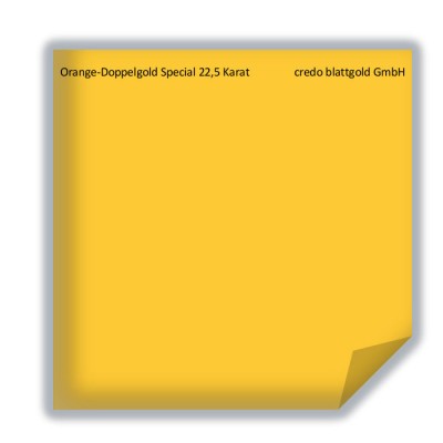 Blattgold Orange-Doppelgold Special 22,5 Karat transfer