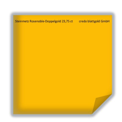 Blattgold Rosanoble Doppelgold Wien 23,75 Karat lose 65 x 65 mm