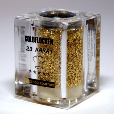Goldstreuer Deluxe 23 Karat essbares Blattgold - 100mg Goldflocken