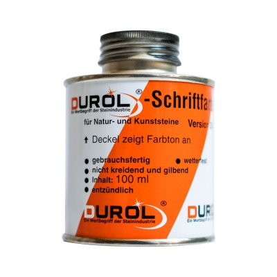 Durol Schriftfarbe hellgrau 100 ml