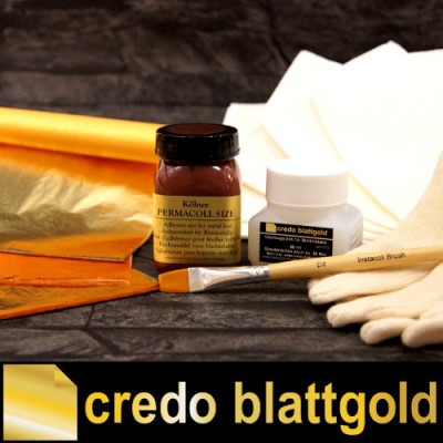 Starterset Schlagmetall Farbe 2 - Farbe 2,5 - Kupfer (Blattgold Imitat)